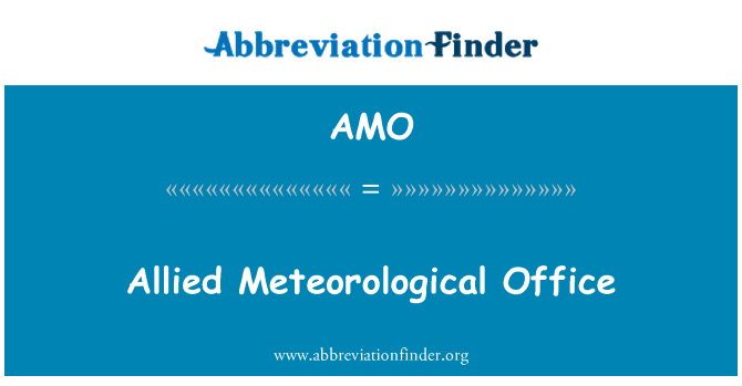 AMO: Spojenecké meteorologický úřad