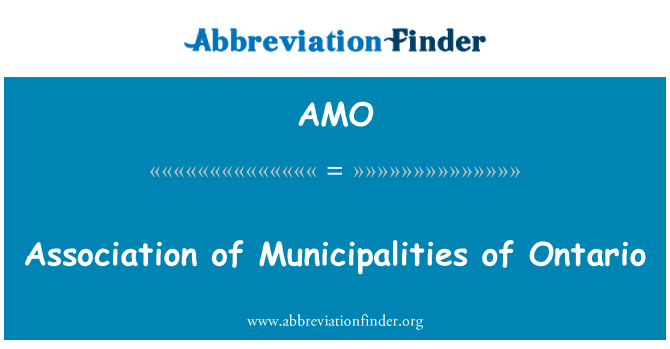 AMO: Kommunförbundet i Ontario