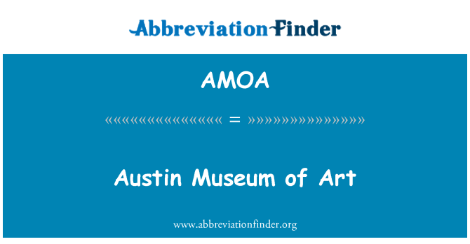AMOA: Austin amgueddfa celfyddyd