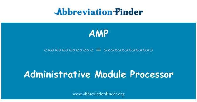 AMP: Ügyviteli modul processzor