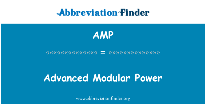 AMP: Modulární vylepšeného