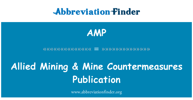 AMP: Mining alleate & pubblicazione di contromisure di miniera