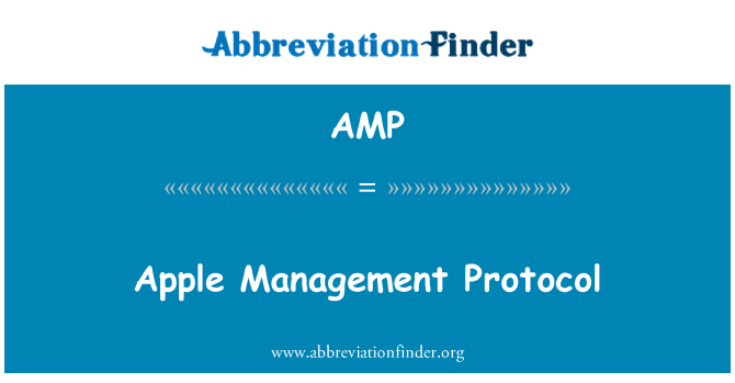 AMP: 苹果管理协议