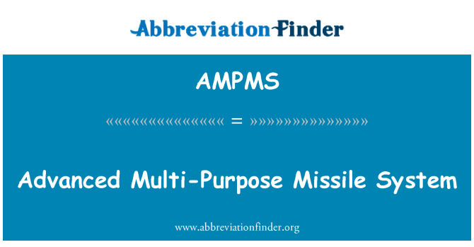 AMPMS: Avanse sistèm misil divès fin