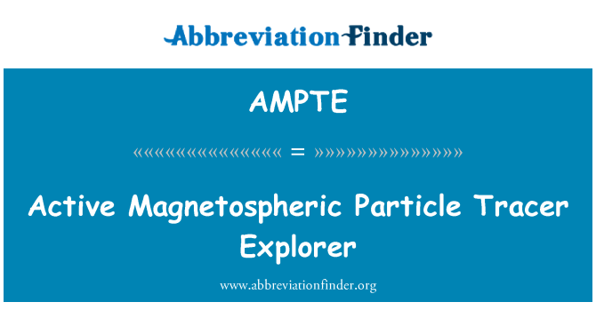 AMPTE: Explorer olinydd gronyn Magnetospheric gweithgar