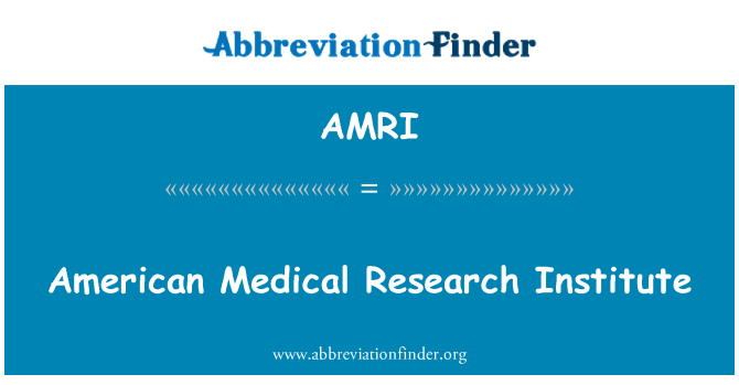 AMRI: מכון המחקר הרפואי האמריקאי