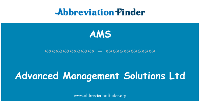 AMS: Zaawansowane zarządzanie Solutions Ltd