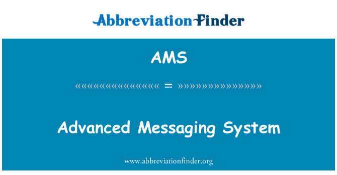 AMS: Avancerat meddelandesystem