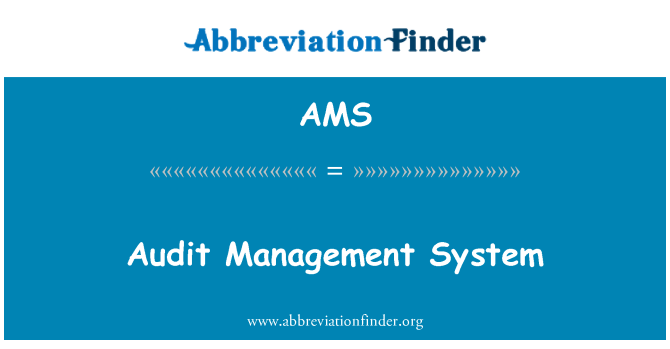 AMS: Sistema de gestió d'auditoria