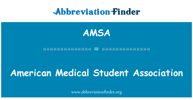 AMSA: American Medical Student Association