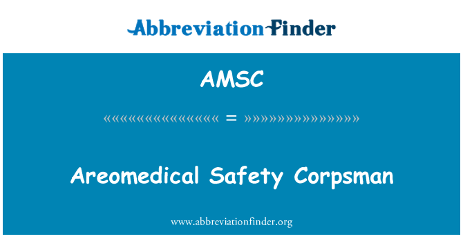 AMSC: Membre del cos de seguretat de Areomedical