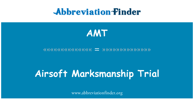 AMT: Airsoft Marksmanship δίκη