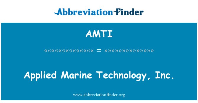 AMTI: Inc technoleg forol gymhwysol