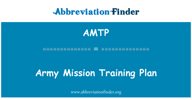 AMTP: Hær Mission uddannelsesplan