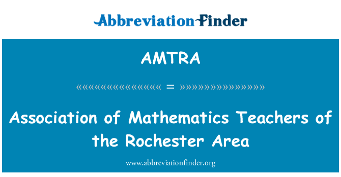 AMTRA: Associació de professors de matemàtiques de l'àrea de Rochester