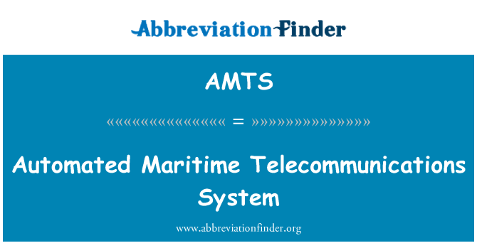 AMTS: Automatizado sistema de telecomunicaciones marítimas