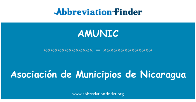 AMUNIC: Asociación de Municipios de Nicaragua