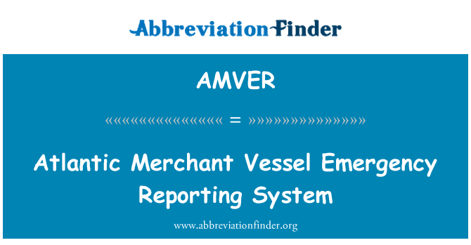 AMVER: 大西洋商船緊急報告系統