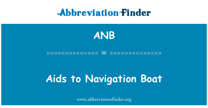 ANB: Pomůcky pro navigaci lodi