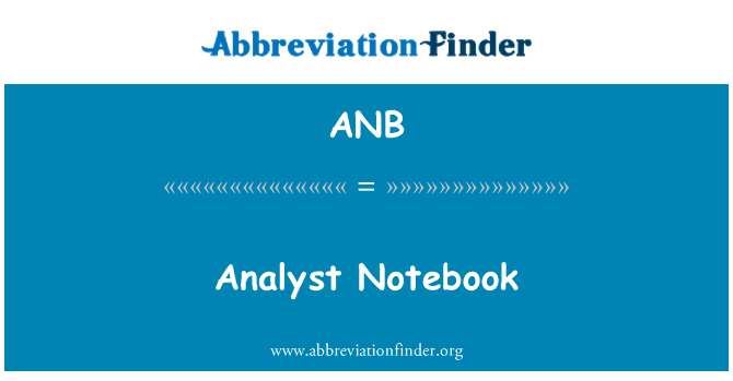 ANB: Analis Notebook