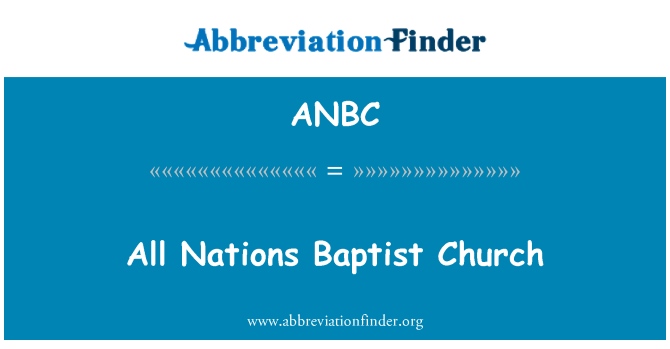 ANBC: Alle nationer Baptist Church