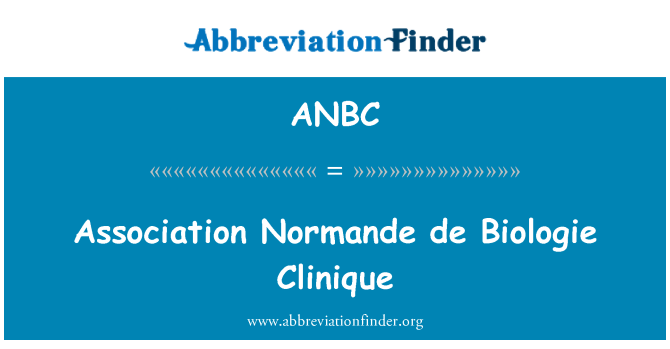 ANBC: Foreningen Normande de Biologie Clinique