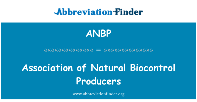 ANBP: Vereinigung der natürlichen Biocontrol Produzenten