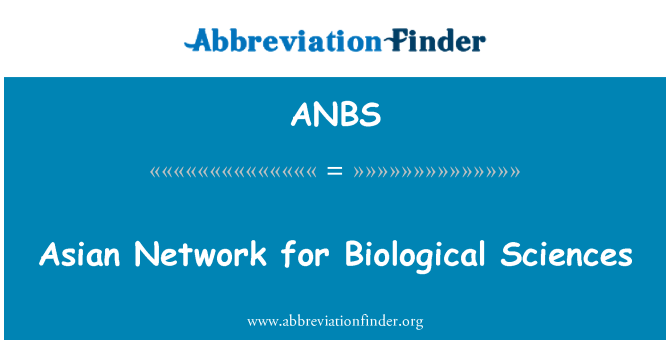 ANBS: Asijské síť pro biologické vědy