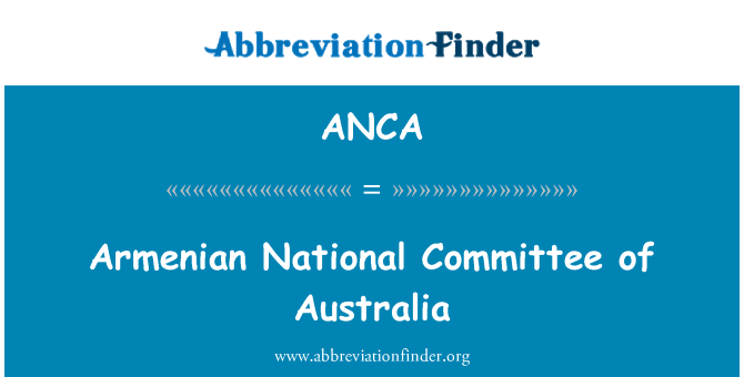 ANCA: Armenskog nacionalnog odbora Australije
