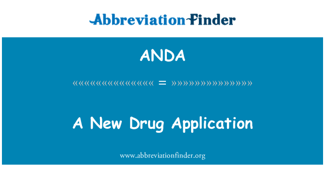 ANDA: Nov uporaba drog
