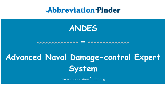 ANDES: Geavanceerde Marine schade-control Expertsysteem