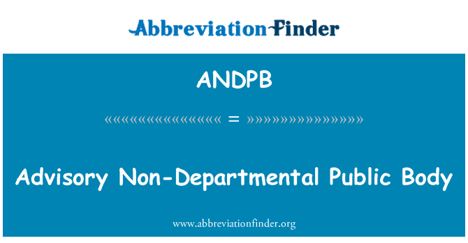 ANDPB: מייעצת גוף ציבורי שאינו מחלקתי