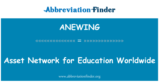 ANEWING: הנכס רשת לחינוך ברחבי העולם
