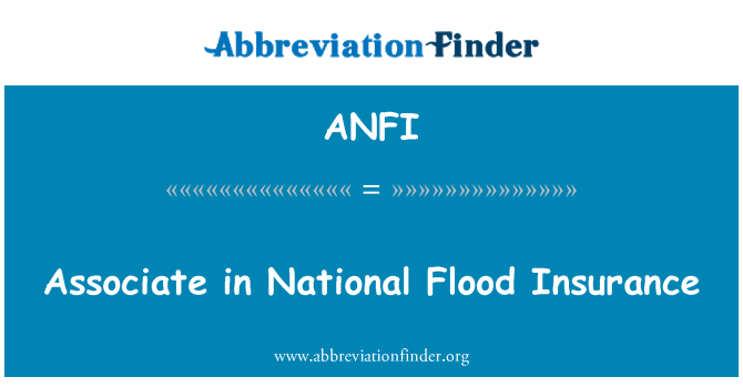 ANFI: Associate in National Flood Insurance