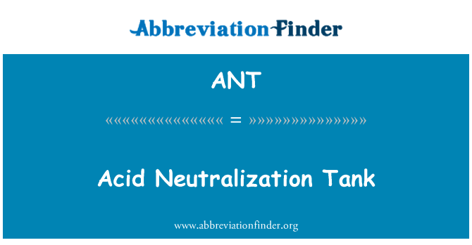 ANT: Newtralizzazzjoni aċidu Tank