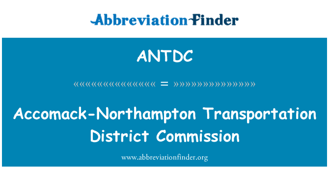 ANTDC: Districtul de transport Accomack-Northampton Comisiei