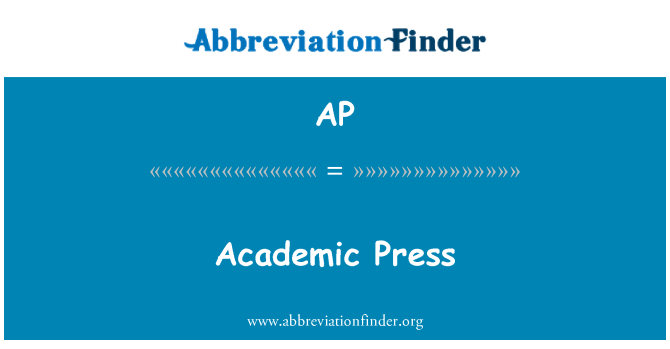 AP: Academic Press