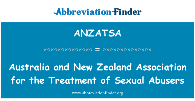 ANZATSA: Australien und Neuseeland Association für die Behandlung von sexuellem Missbrauch