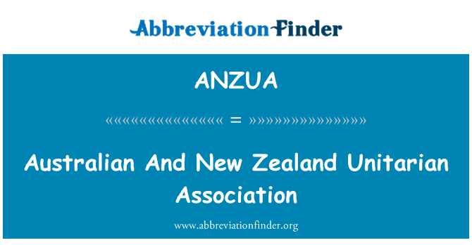 ANZUA: Australian And New Zealand Unitarian Association