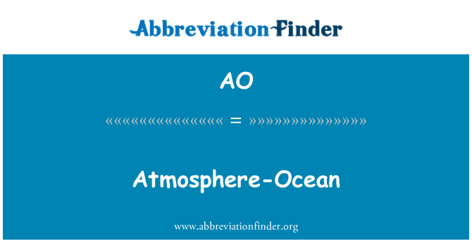 AO: Atmósfera-océano