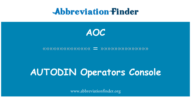 AOC: AUTODIN Operators Console