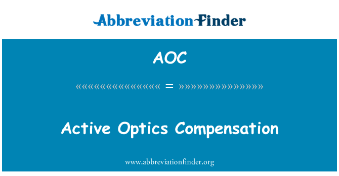 AOC: Aktivna Optika odškodnine