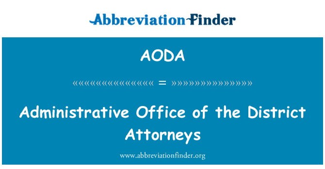 AODA: Biwo administratif de avoka distri