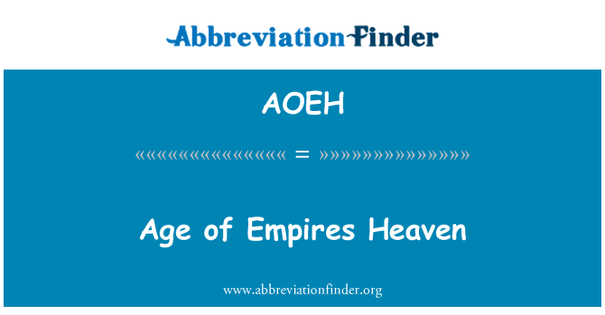 AOEH: Impērijas debesis vecuma