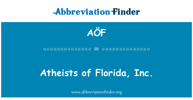AÖF: Anffyddwyr o Ystrad Fflur, inc.