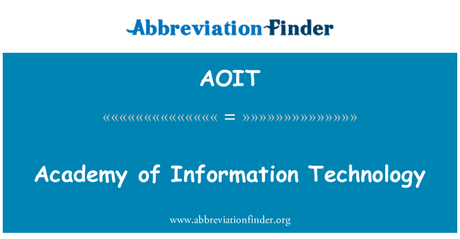 AOIT: آکادمی معلوماتی