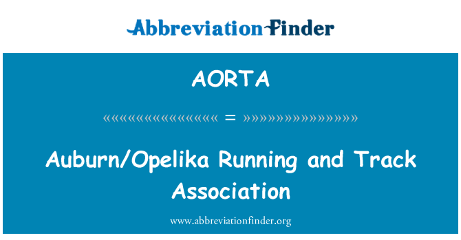 AORTA: Auburn/Opelika Running e pista associazione