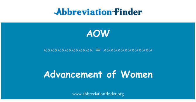 AOW: Promozione della donna