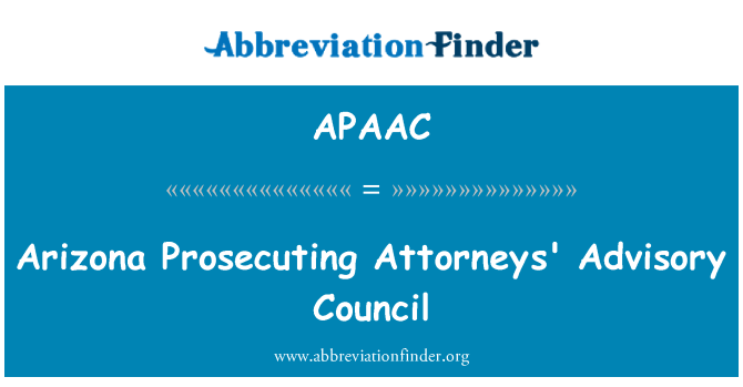 APAAC: 亞利桑那州起訴律師諮詢理事會