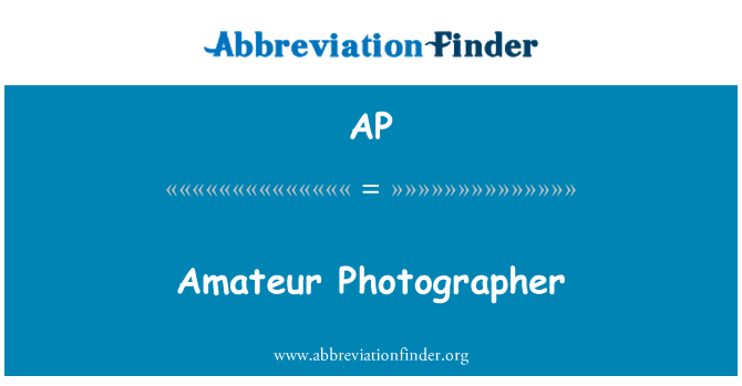 AP: Amatöör fotograaf